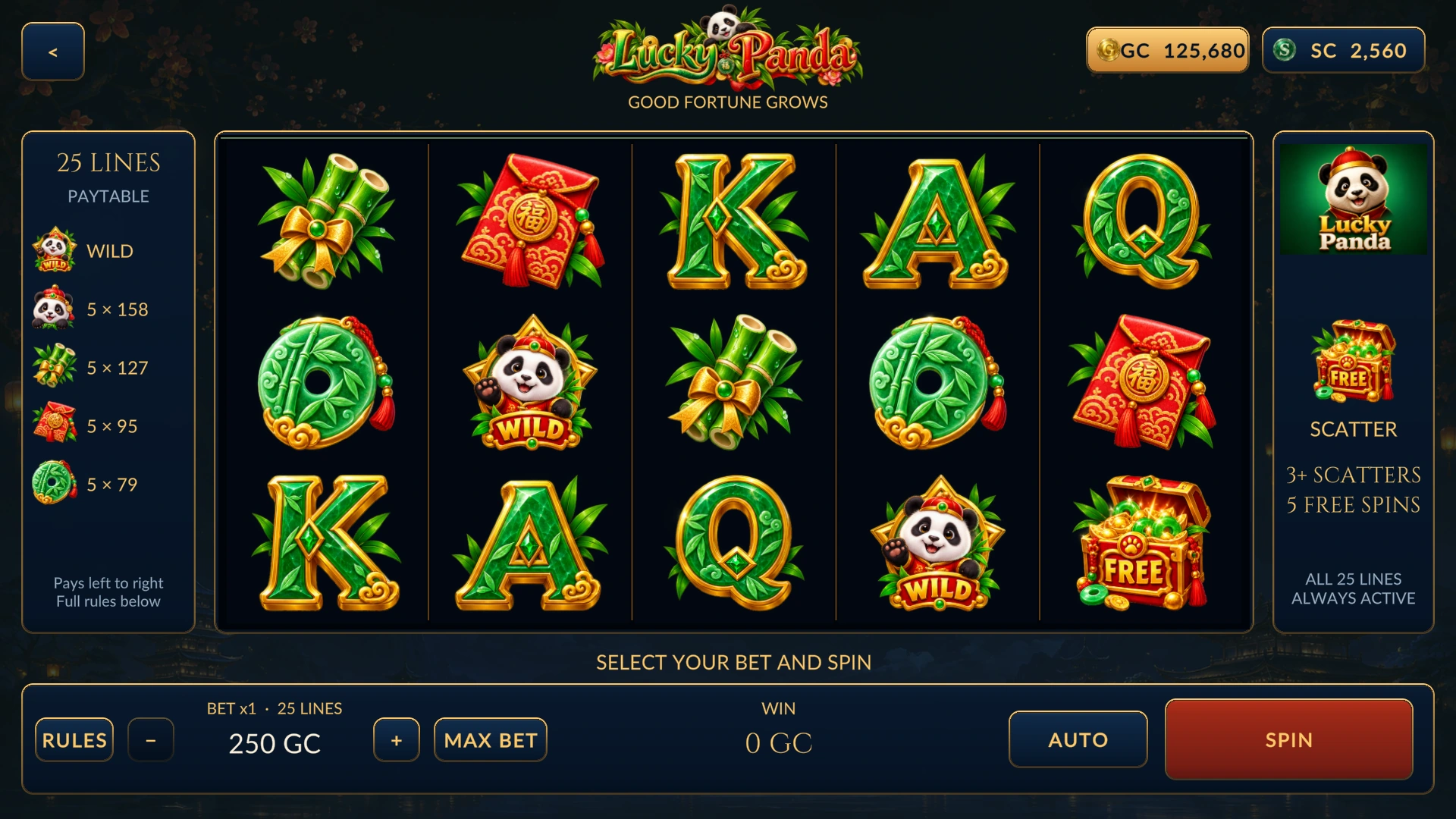 Lucky Panda game screenshot